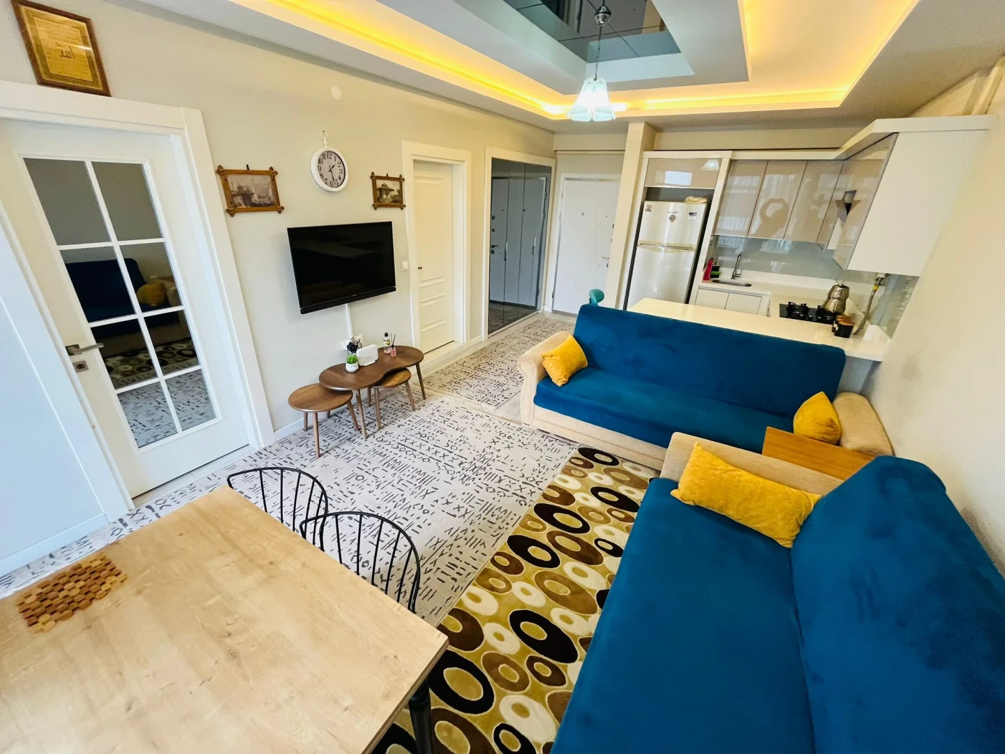 YÜKSELDEN "ÖN CEPHE ARA KAT" FULL EŞYALI KOMBİLİ LÜX 1+1 DAİRE