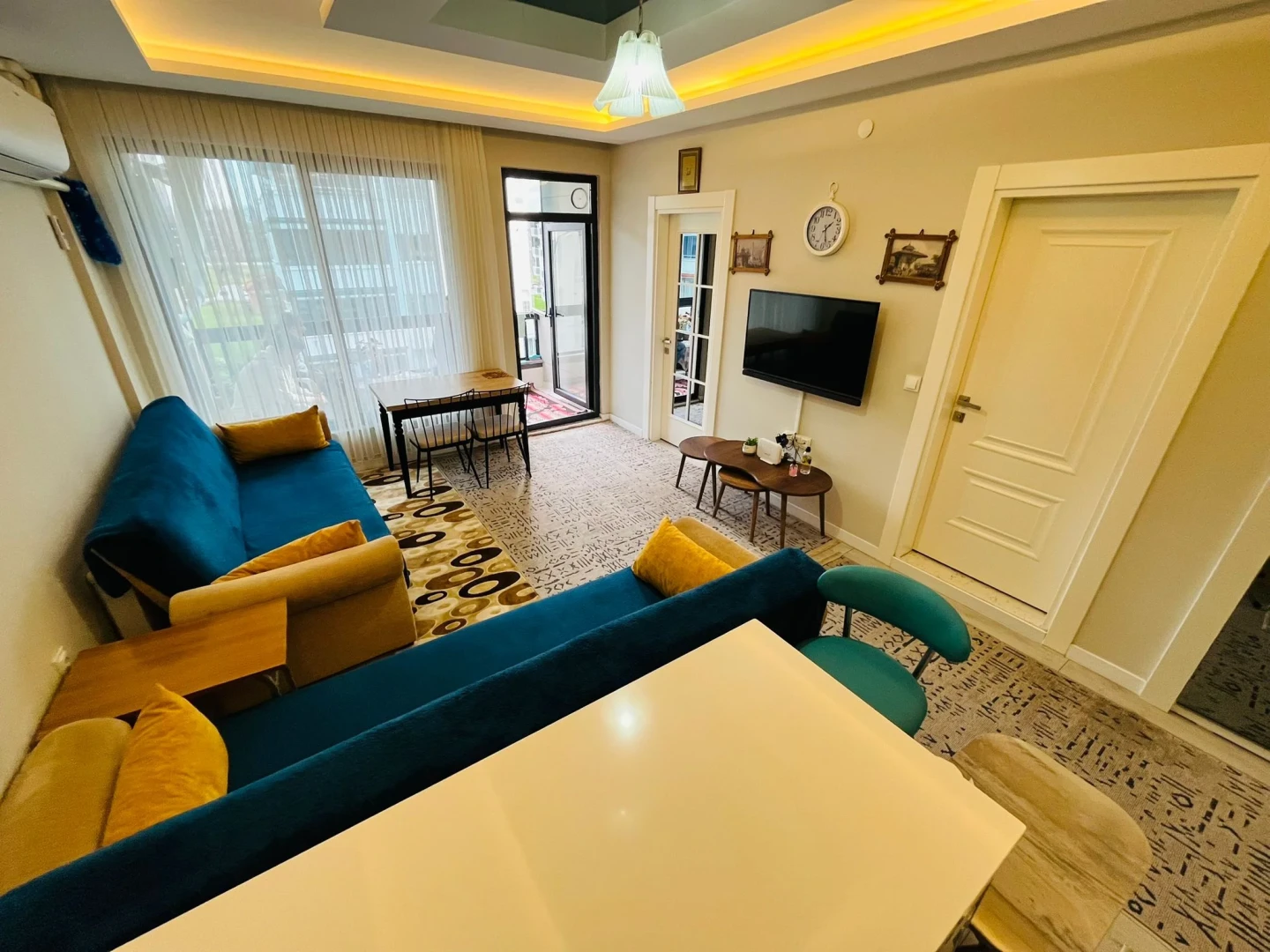 YÜKSELDEN "ÖN CEPHE ARA KAT" FULL EŞYALI KOMBİLİ LÜX 1+1 DAİRE