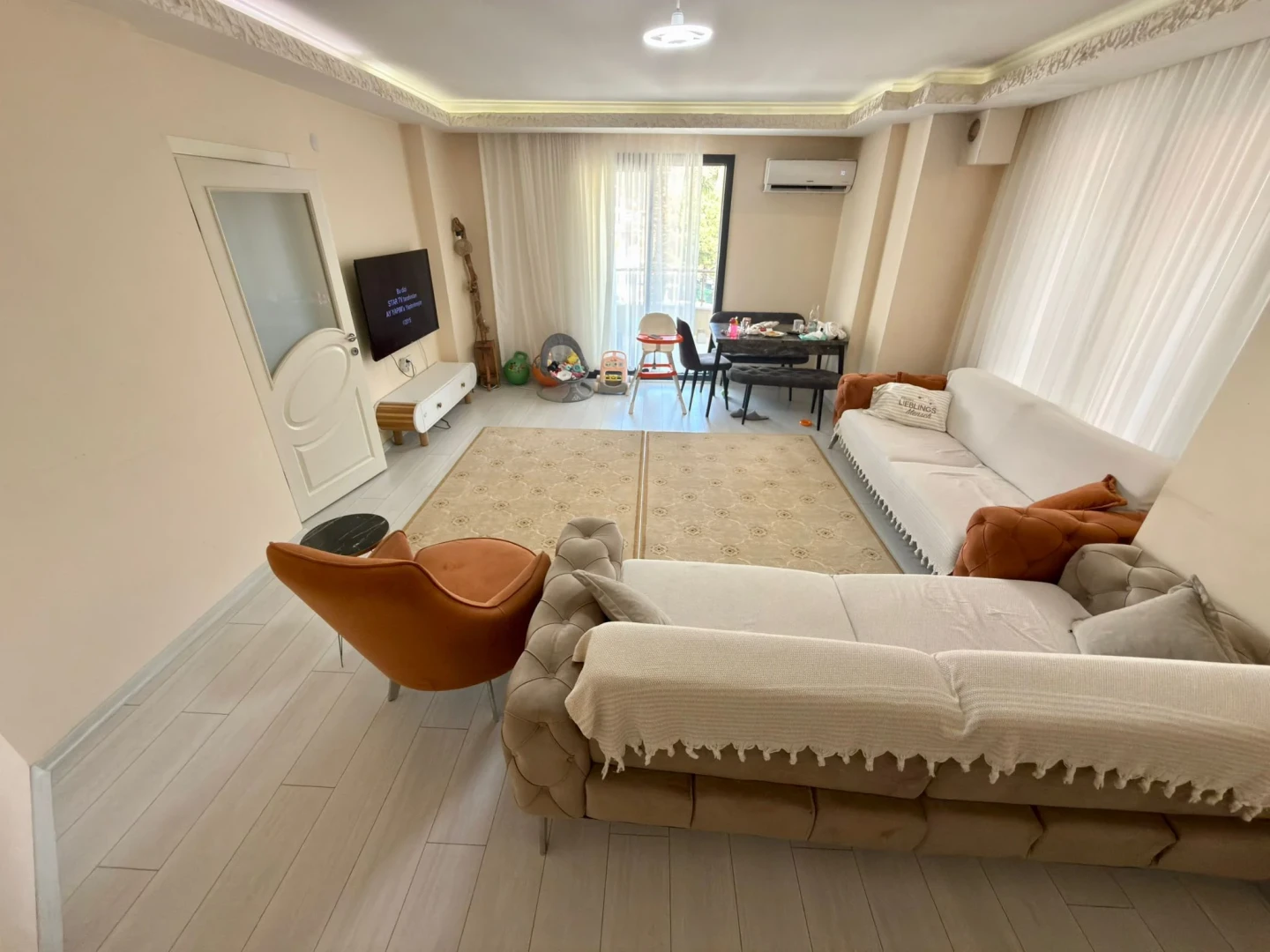YÜKSELDEN GÜREDE ÖN CEPHE MANZARALI SATILIK 3+1ULTRA GENİŞ DAİRE