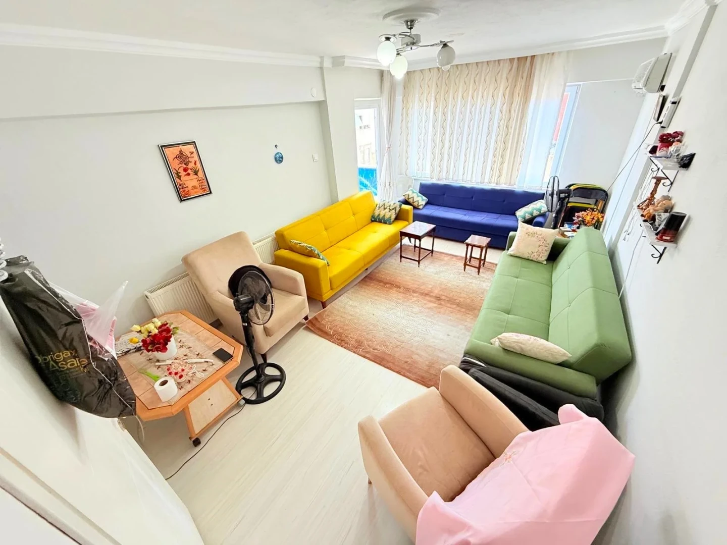 ▓YÜKSEL'DEN AKÇAY MERKEZ'DE FULL EŞYALI DENİZE 350m 2+1 DAİRE▓